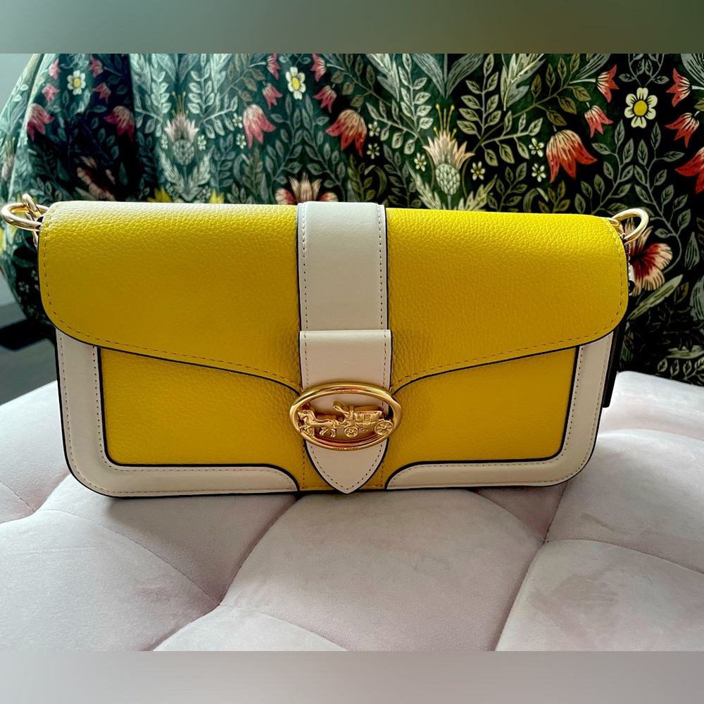 Coach purse with long strap